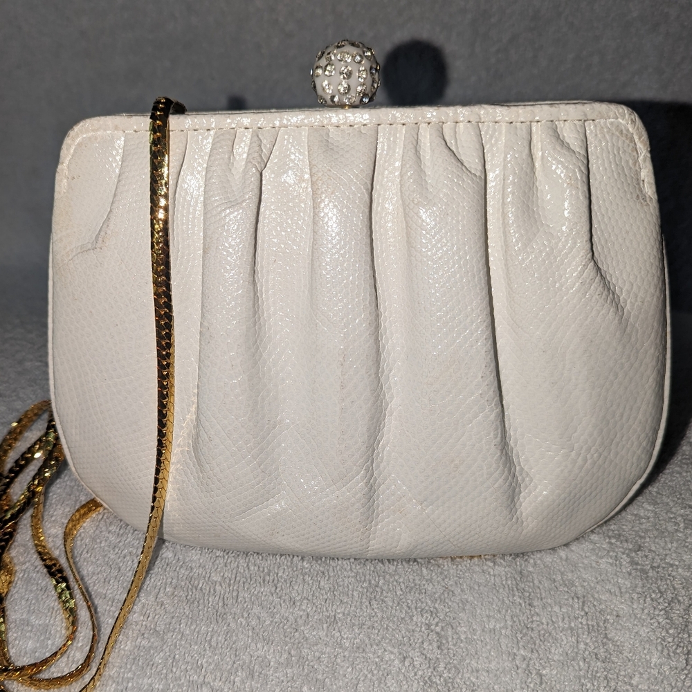 Vintage Ashneil snakeskin pattern bag .